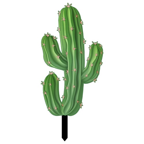 Cactus shape garden stake - cactus,
