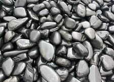 Black Polished Pebbles 15-30mm 20KG SINGLE BAG. Garden Landscaping Borders Ponds