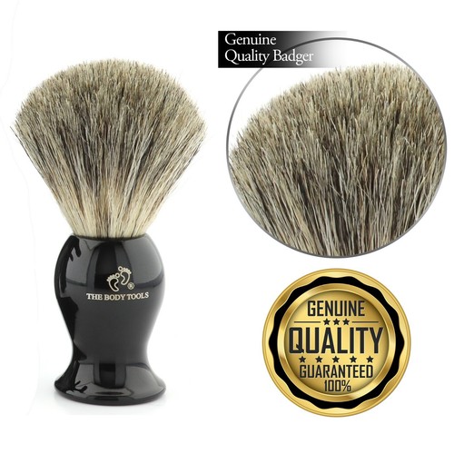 Men super badger hair black - super,
