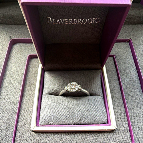 9ct white gold diamond - white,