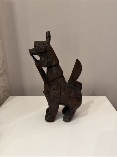 Vintage hand carved wood - hand,