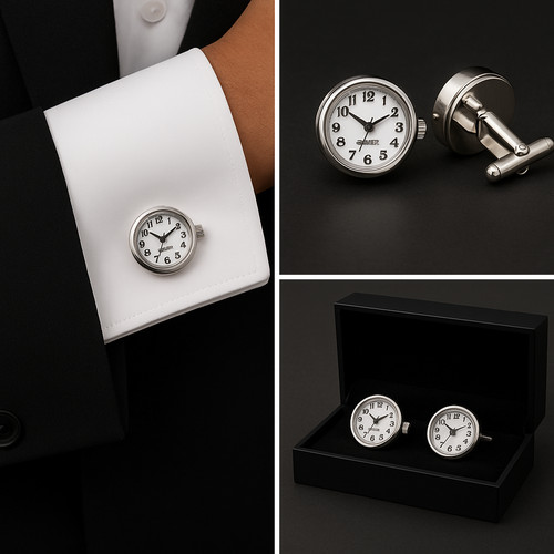 Watch mechanical silver - mechanical, large