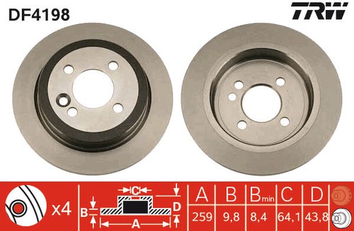 New brake disc for - 2x,
