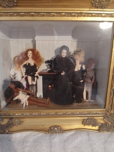 Vintage dollhouse shadow - dollhouse,