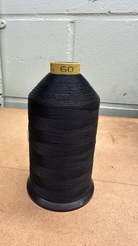 Large spool black nylon - black,