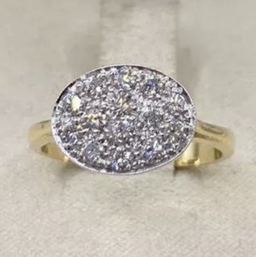 Bicolor gold ring 18kt with - bicolor,