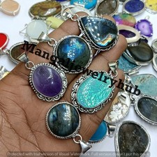 Dichroic Glass & Mix Gemstone