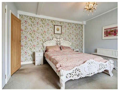 Rococo french hardwood bed - french,