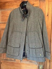Elegant warm Ladies Joules Tweed Coat Size 16 Brand New bargain price  