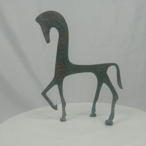 Vintage greek bronze horse - greek,