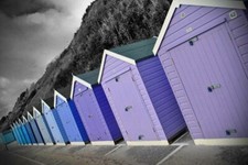 Bournemouth Beach Huts Dorset England UK Photograph Picture Print