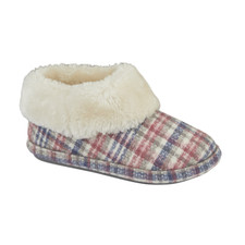 Ladies Slipper Tartan  Bootie