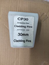 250 x Cladding Pins. 30mm Stainless steel 