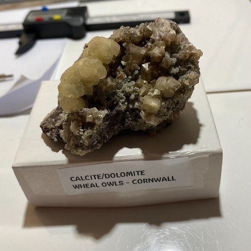 Calcite with dolomite - with, wheal