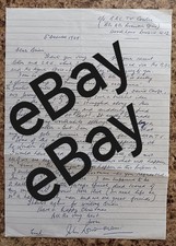 RARE John Louis Mansi - Allo Allo, The Italian Job Hand Signed Letter AFTAL COA