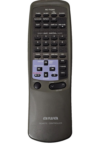 Aiwa remote control tn360 - aiwa,