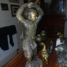 Japanese bronze samurai