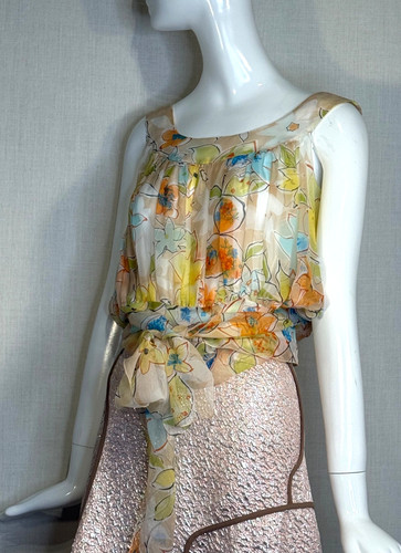 Blumarine sleeveless silk - blumarine,