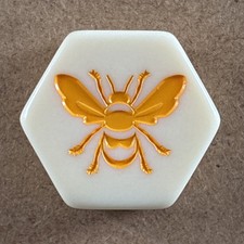 Hive Pocket Spare Tile - Queen Bee White Replacement Game Piece