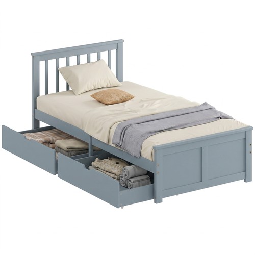 Homcom storage bed with - bed,