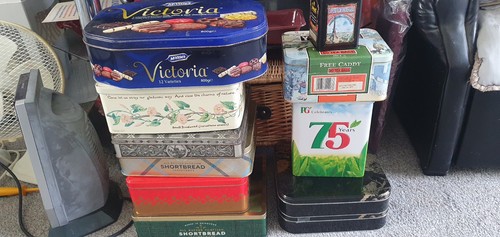Biscuit tins job lot - job, of
