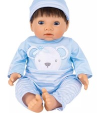 Tiny Treasures Baby Doll in Blue Bear Outfit - 17inch/44cm