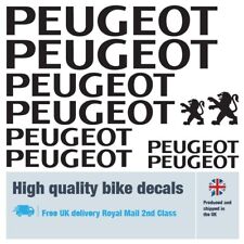 Peugeot bike labels / decals / stickers, 5+ years external quality (25 pack)