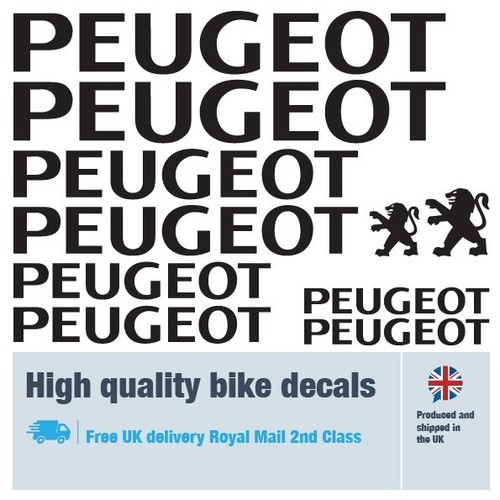 Peugeot bike labels decals - peugeot,