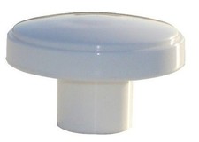 WHITE KNOBS 50mm mushroom