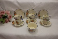 [10694  Lovely  Vintage Crown Devon Fieldings Coffee Set c 1930