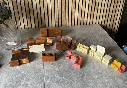 Vintage wooden dolls - , house