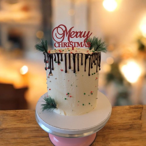 Merry christmas cake - christmas,