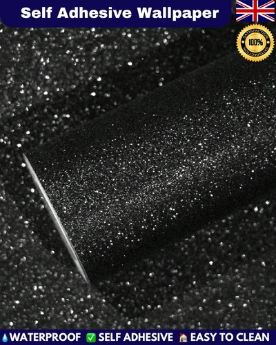 Glitter look vinyl cover self - cover,