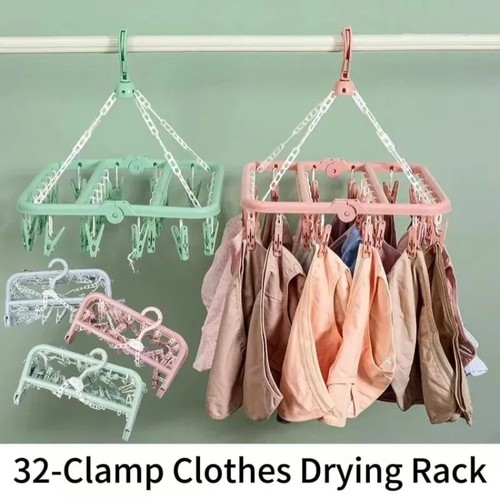 Clips folding clothes dryer - 32,