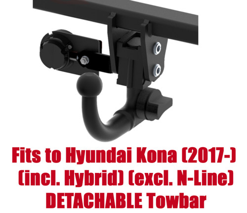 Detachable tow bar - for, hyundai