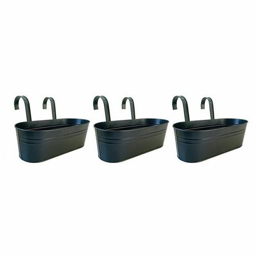 Pieces railing planter - 3, matte
