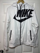 Rare Nike Windrunner GX1 Windbreaker Jacket White/Black Medium Vintage Red Label