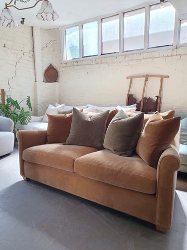 Seater sofa caramel brown - caramel,