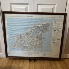Vintage framed map of