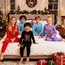 Kids 67 Elf Santa Pyjamas