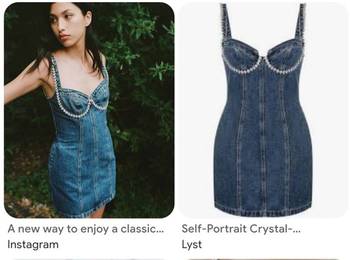 Self portrait embelished denim - embelished,