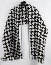 TU Womens Scarf 180cm x 72cm Dogtooth Pattern r1008