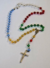 Vintage rosary beads with - vintage,
