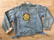 Ladies VINTAGE 90's HARD ROCK CAFE Orlando DENIM JACKET (uk12)