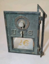 Antique US Mailbox Door Bronze