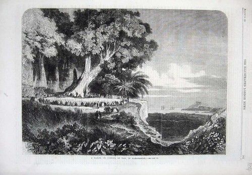 Old antique print - old,