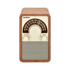 Walnut AM FM Table Top Wooden