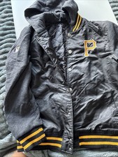 Majestic Athletic Pittsburg Pirates Black Varsity Baseball Jacket Size Large