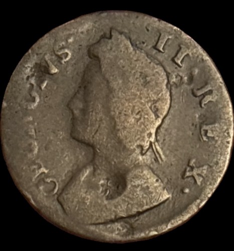 1735 george farthing coin - 1735,