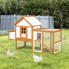 2 Tier Wooden Chicken Coop